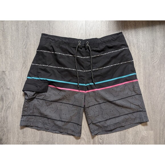 George Other - George Mens Swim Shorts Microfiber With One Pocket & Drawstring Size Large 36-38